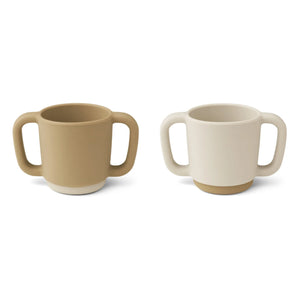 Liewood - Alicia Silicone Training Cups - Set of 2 | Brown