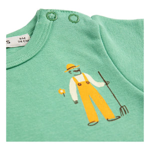 Bobo Choses - Organik Pamuklu Body Cow | Yeşil