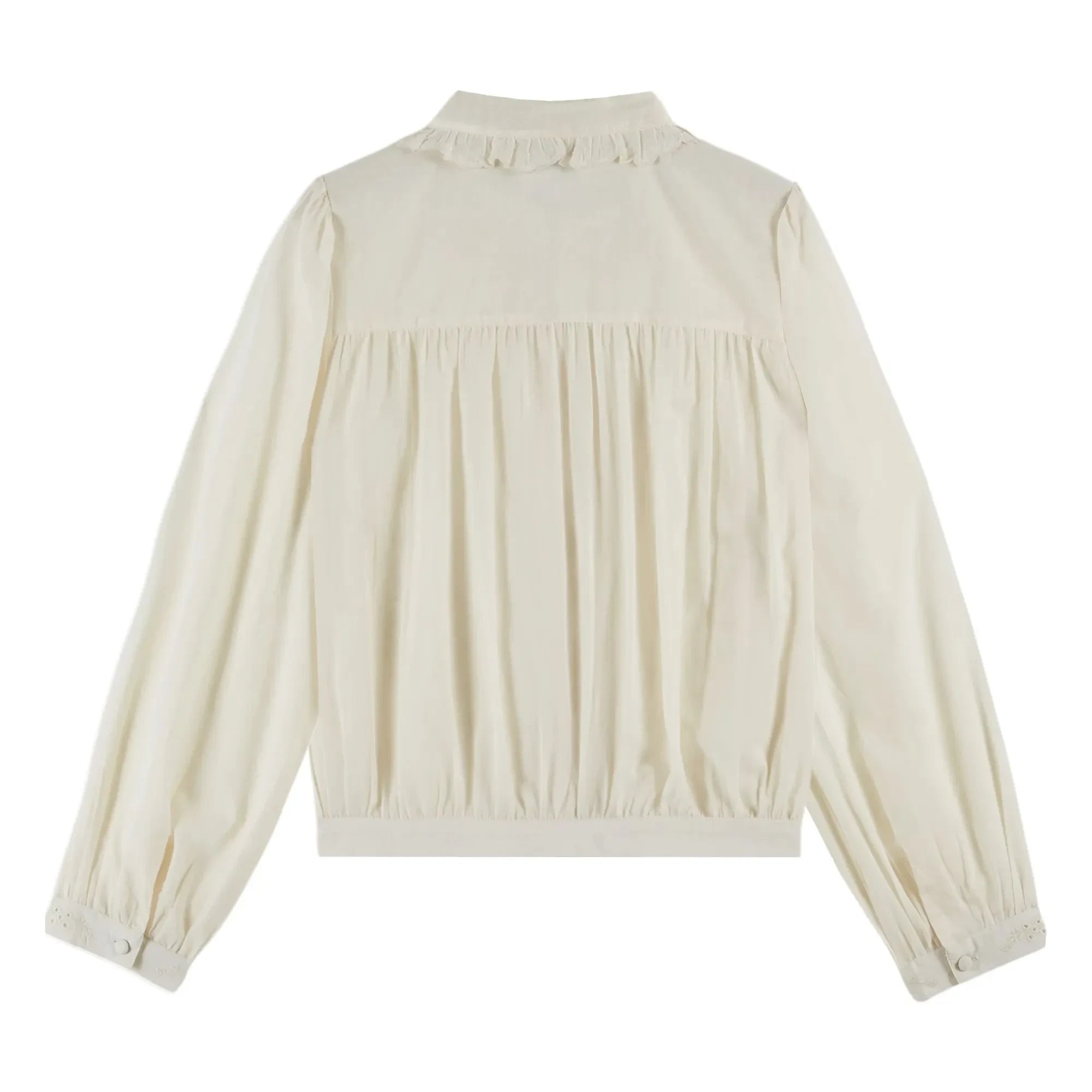 Emile et Ida - Charline Embroidered Blouse | Cream