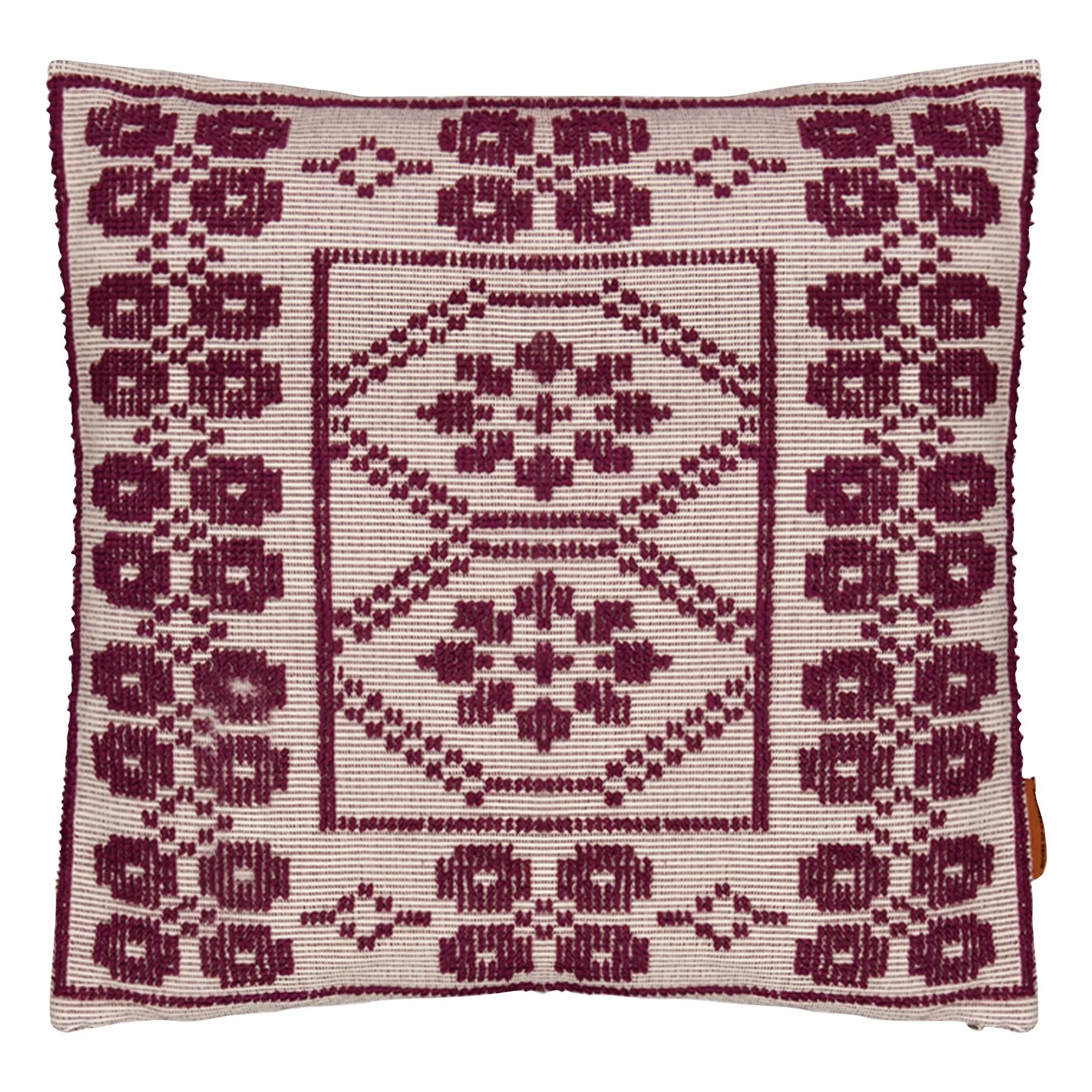 House of Capricorn - Inês Embroidered Pillow | Burgundy