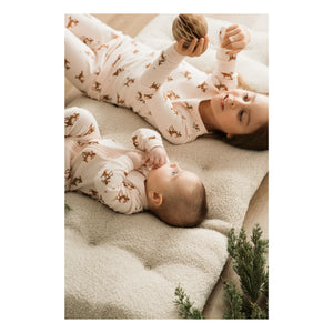 Petit Lem - Footed Pijama Rennes Organic Cotton | Pale Pink