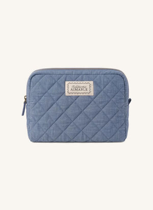 Editions Aimable - Toscana cosmetic bag | Blue Chambray