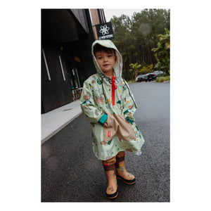 Hello Hossy - Mountain Ride Raincoat | Light Green