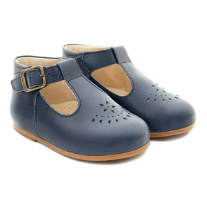 Poppée - Milton T-Bar Mary Janes | Navy Blue