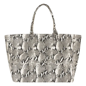 Anine Bing - Léo Python tote çanta | Gri