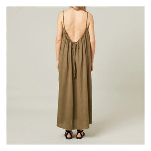 Maison Saint Julien - Palm Beach Cotton Gauze Dress | Khaki