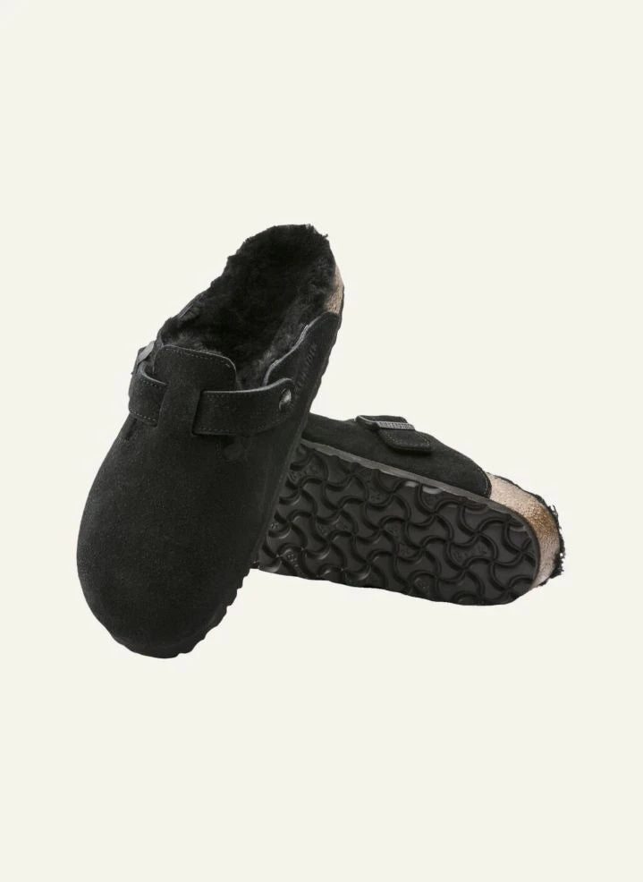 BIRKENSTOCK - Boston Shearling Clogs - Adult Collection | Black