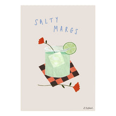 Rose England - Salty Margs Poster | Toz pembe