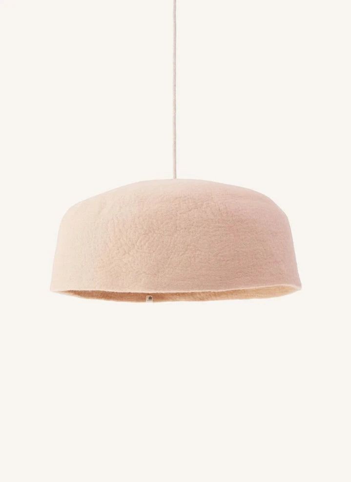 Muskhane - Double-Sided Felt "Yurt" Lampshade | Dusty pink