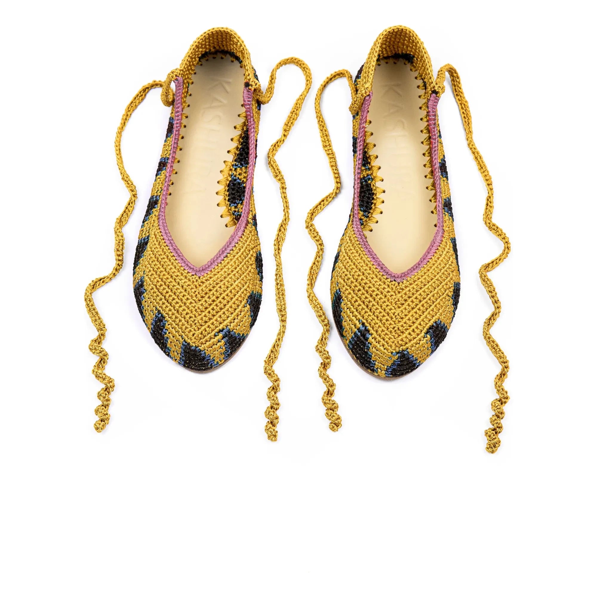Kashura - High Ballerinas Curry Brown | Yellow Curry Color