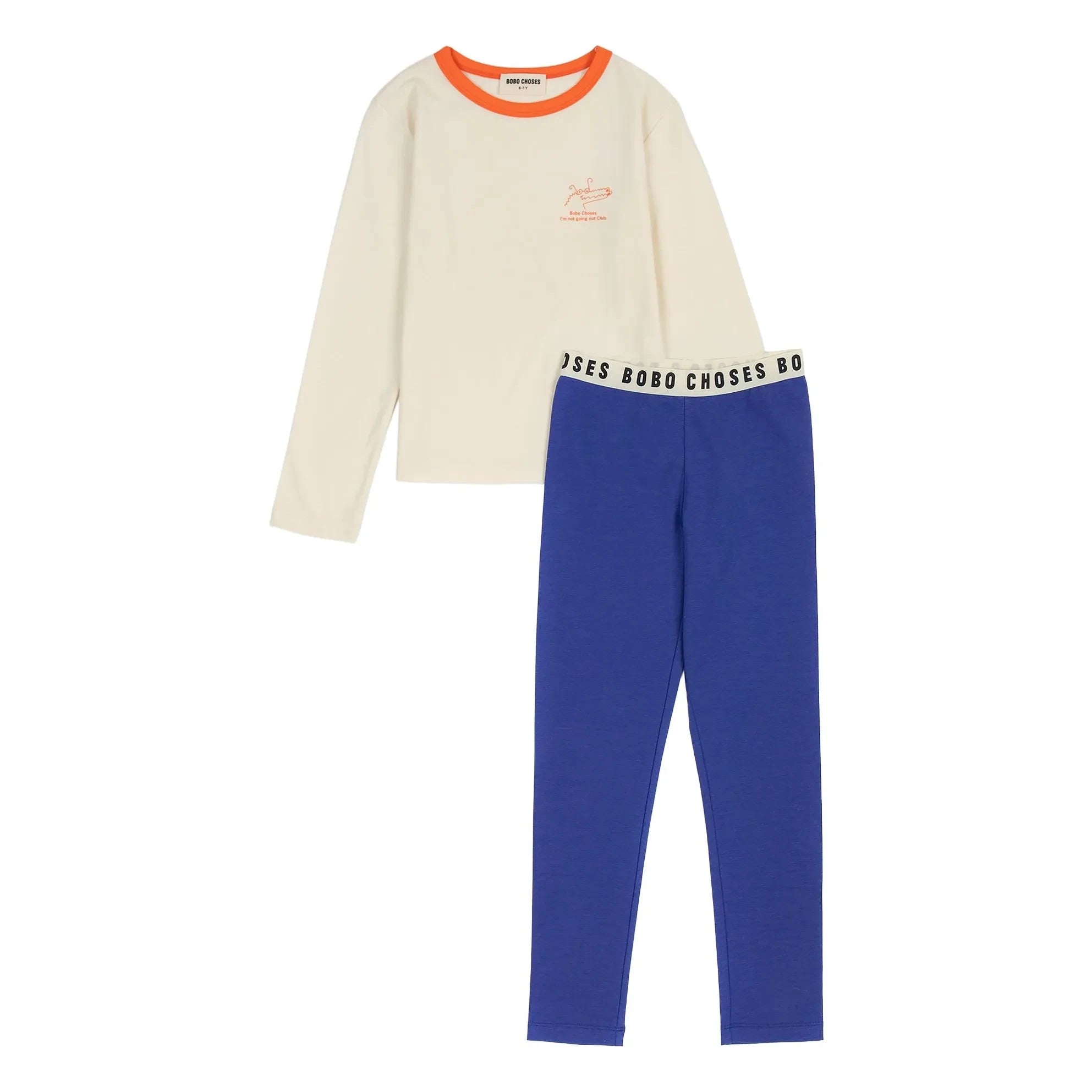 Bobo Choses - Timsah Modal ve Organik Pamuk Pijama | Kraliyet mavisi