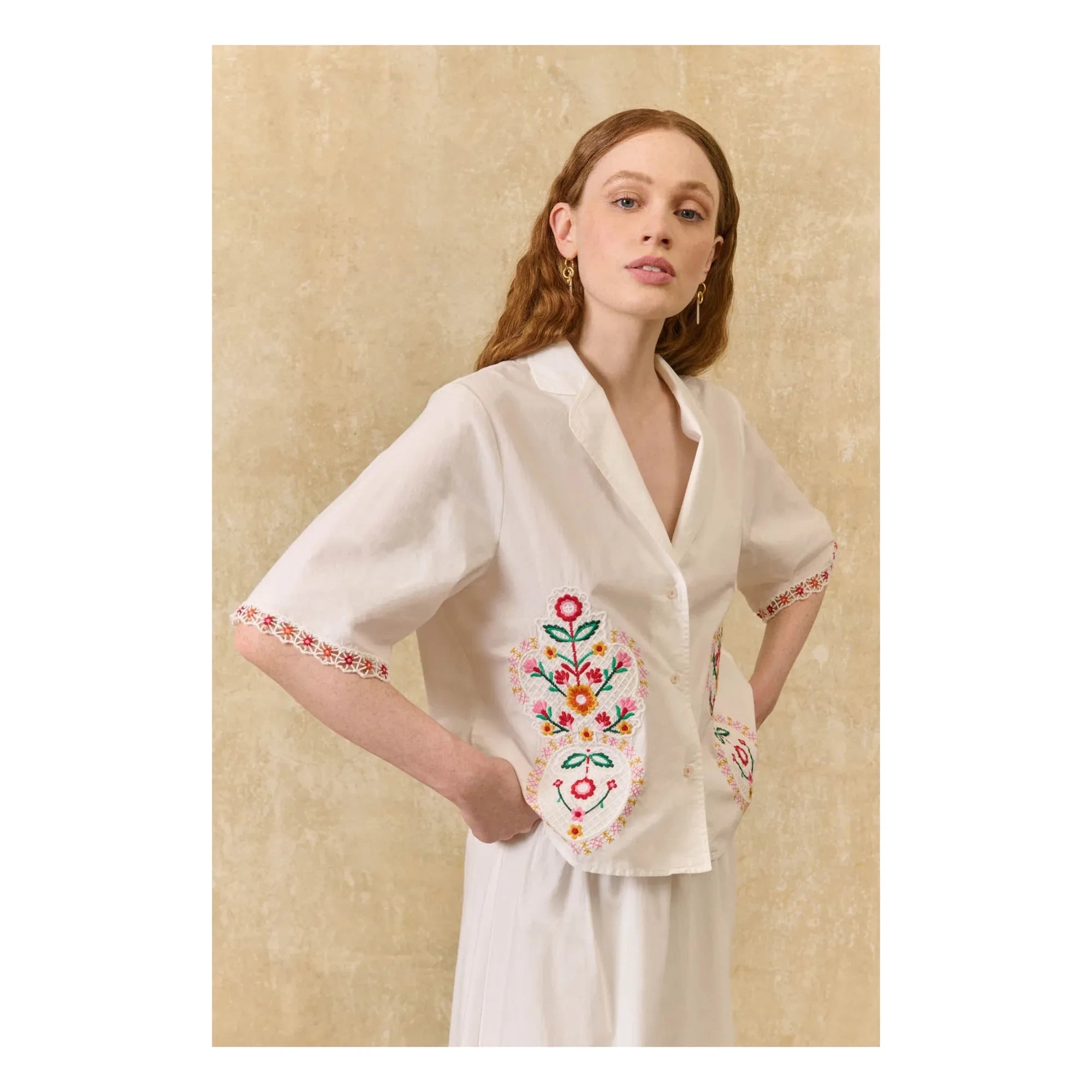 Louise Misha - Emilius Organic Cotton Shirt | White