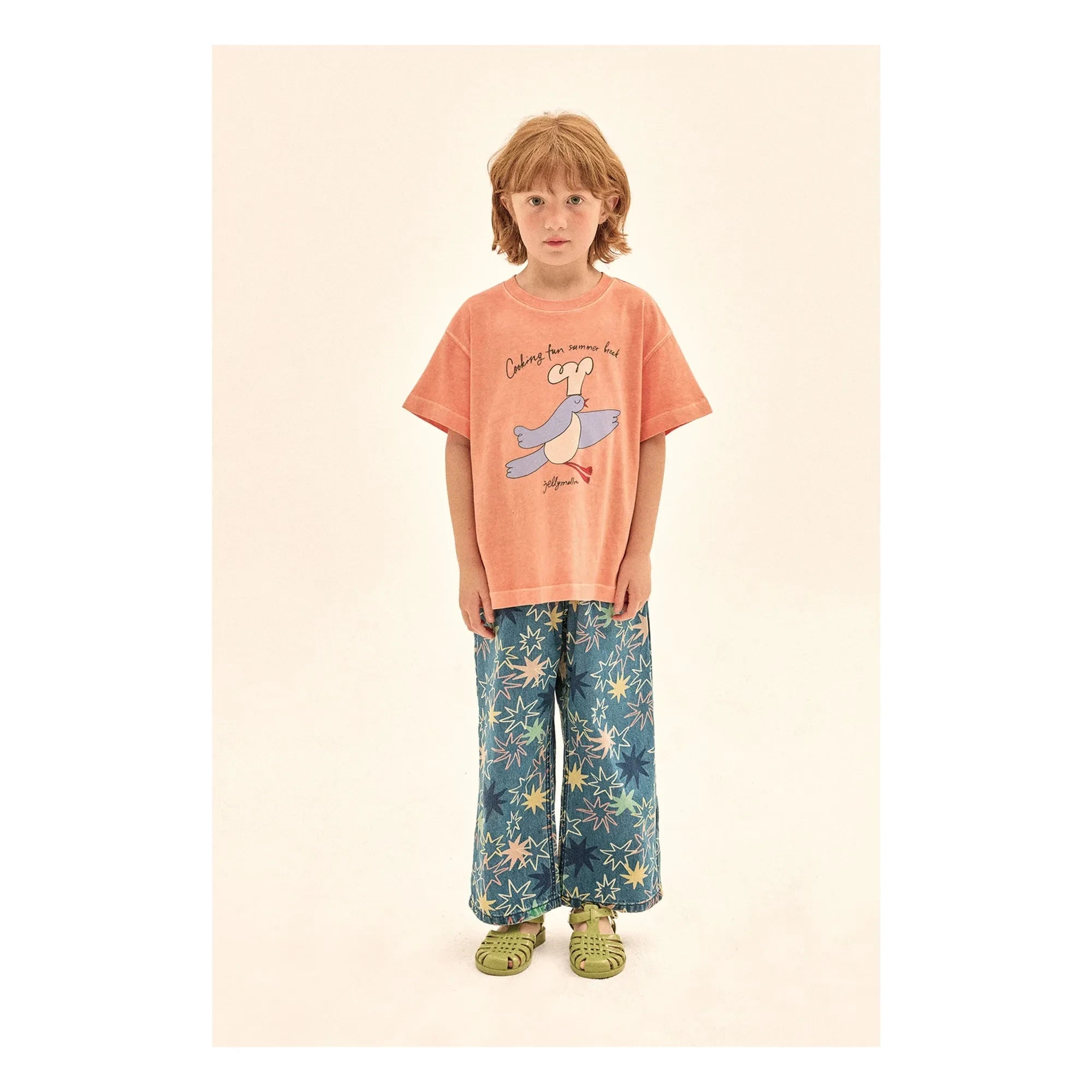 Jelly Mallow - Jean with Large Stars | Blue