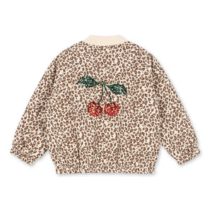 Konges Sløjd - Juno Leopard Sequin Bomber Jacket | Brown