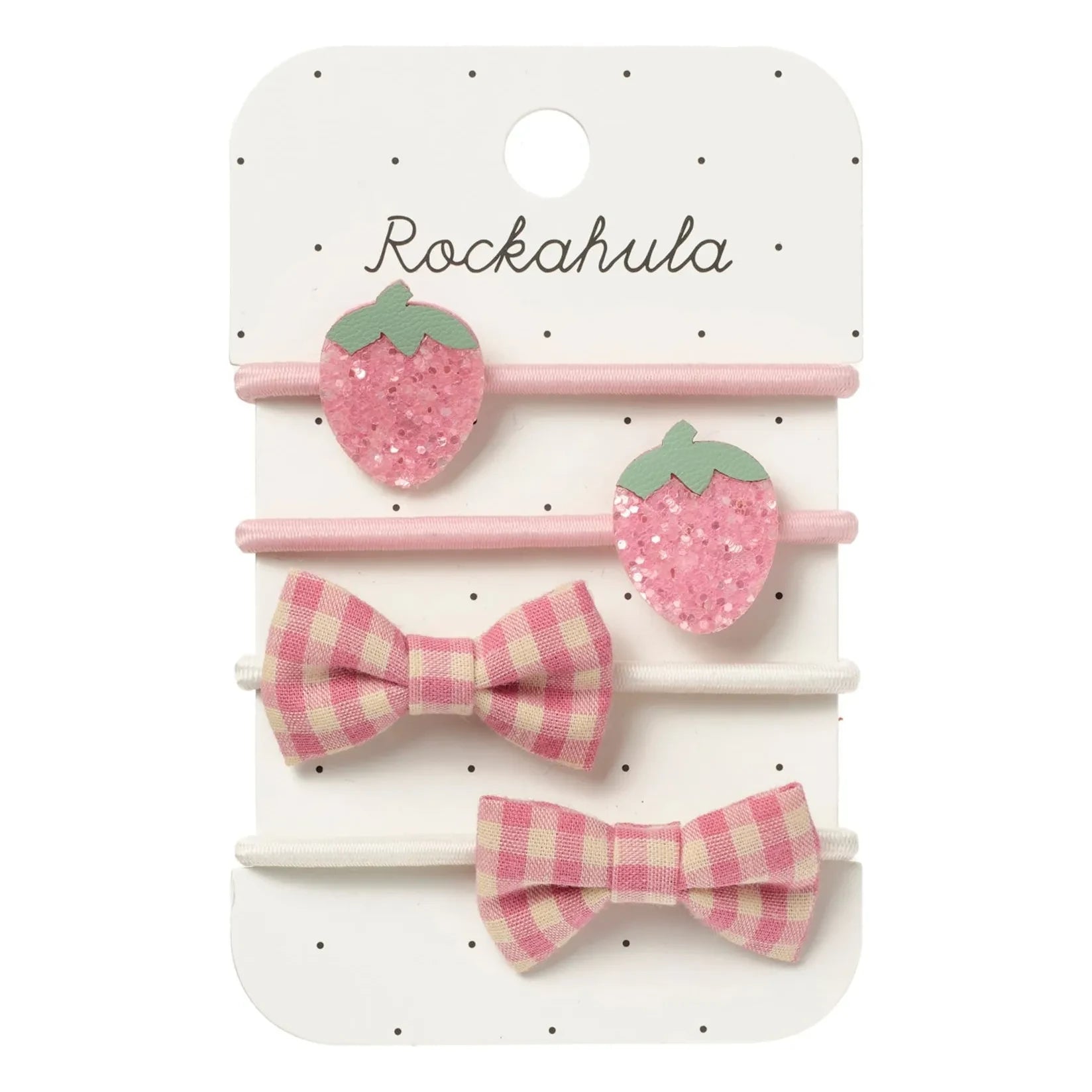 Rockahula Kids - Set of 4 Strawberry Buckles | Light Pink