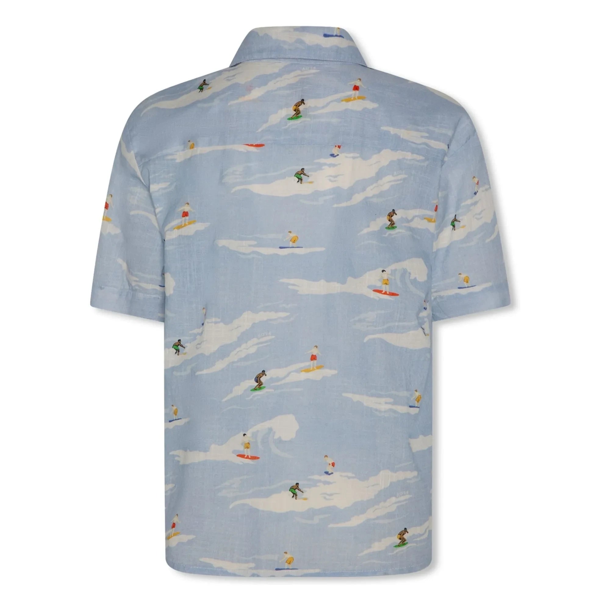 AO76 - Hawaiian Rolls Shirt | Light Blue