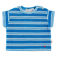 Emile et Ida - Terry Striped T-Shirt | Blue
