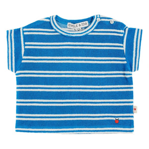 Emile et Ida - Terry Striped T-Shirt | Blue