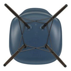 Vitra - DSW plastic chair - Maple wood base - Charles & Ray Eames | Navy Blue