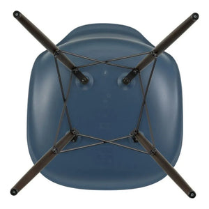 Vitra - DSW plastic chair - Maple wood base - Charles & Ray Eames | Navy Blue