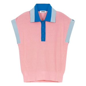 Indee - Valor mesh polo tişört | Pembe