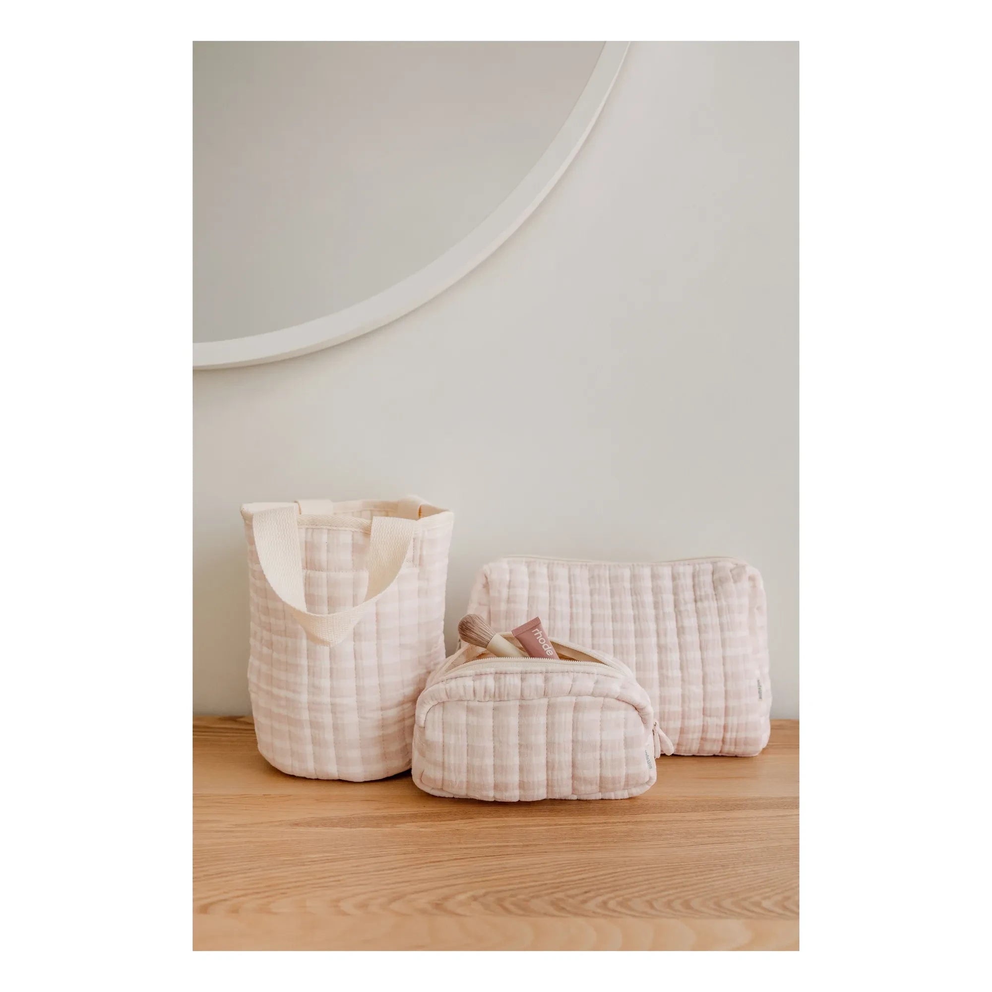 Soft Spot - Organic Cotton Rose Water Storage Basket | Light Pink