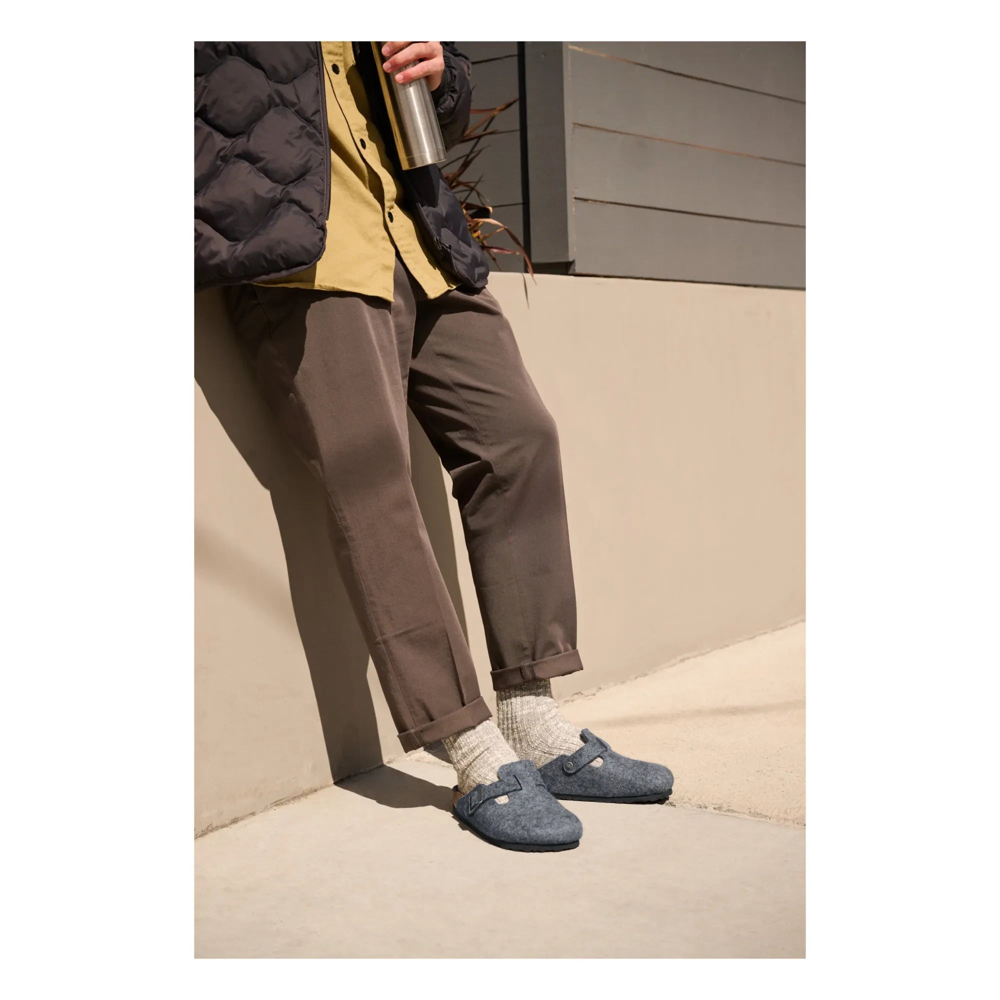 BIRKENSTOCK - Boston Standard Fit Sandals - Adult Collection | Charcoal Gray