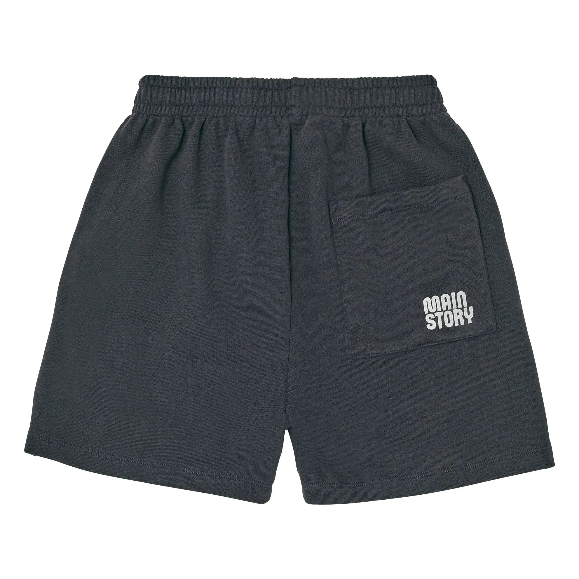 Main Story - Organic Cotton Jogger Shorts | Black