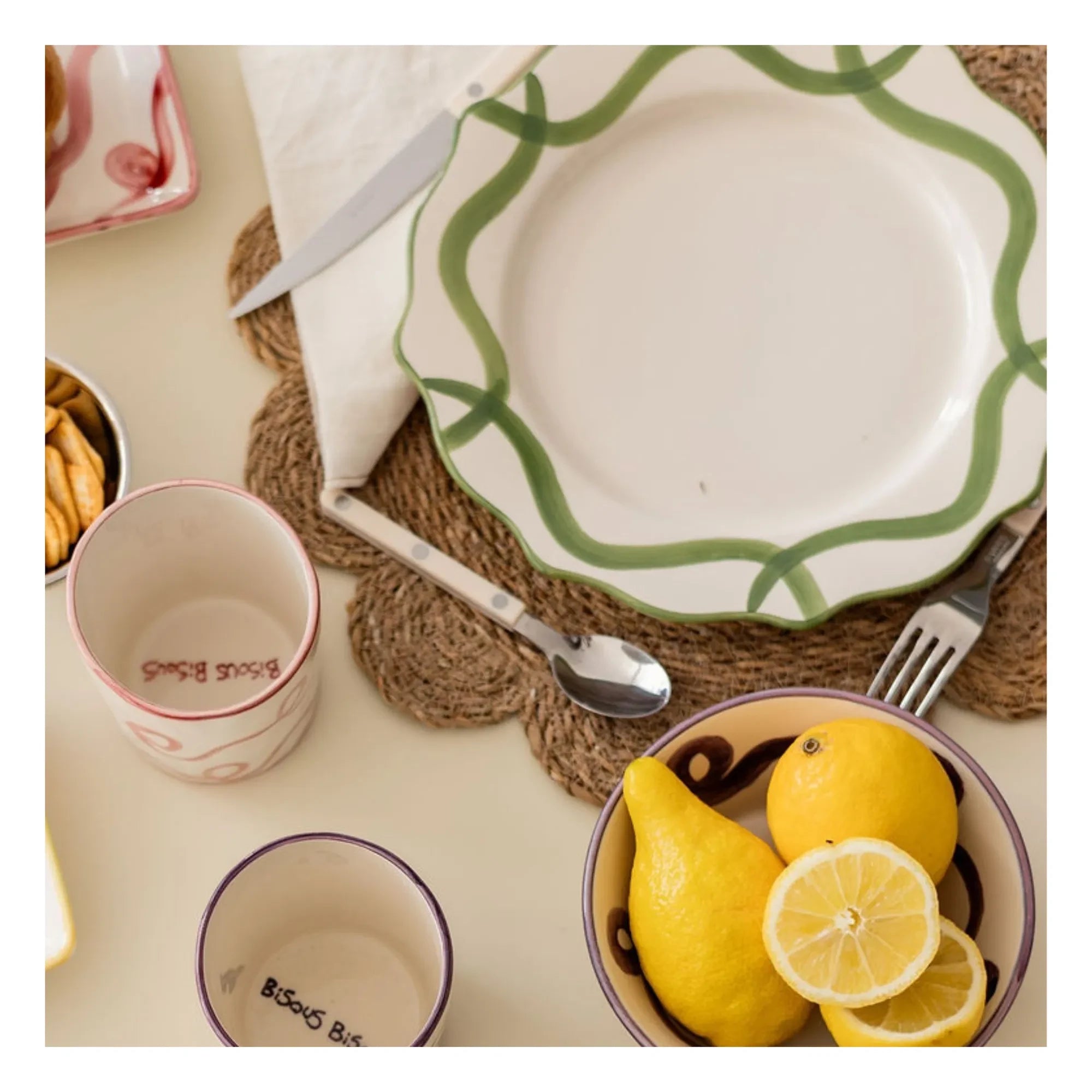 Denise - Olaf Plate | Acid Green