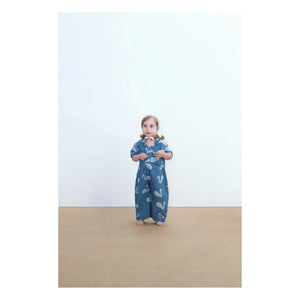 Tinycottons - Denim Tulum Kuğular | Mavi