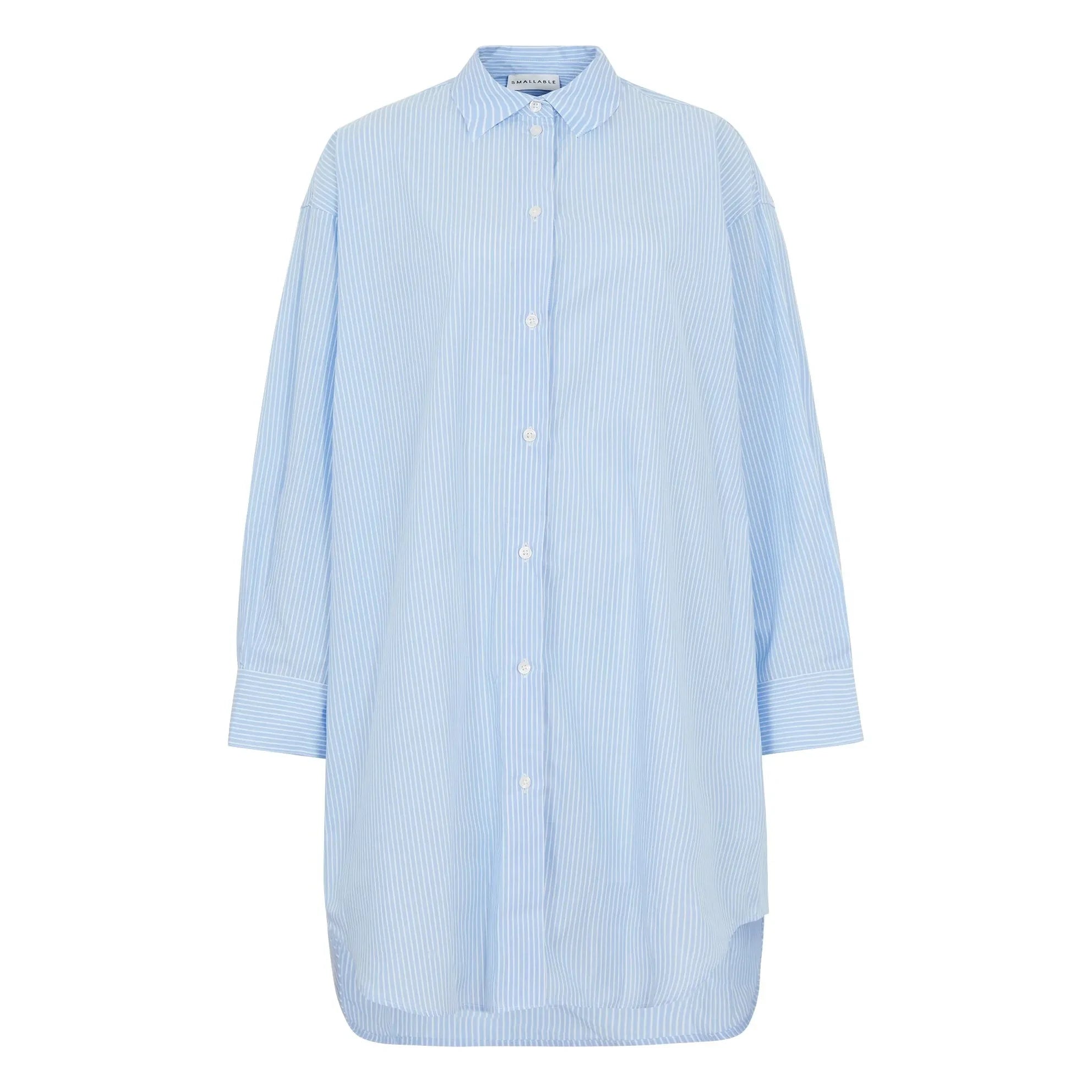 Smallable Woman - Lydie Striped Shirt Dress | Light Blue
