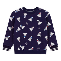 Petit Bateau - Badminton Fleece Sweatshirt | Night Blue