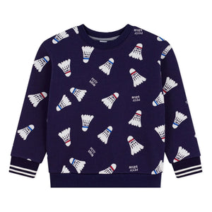 Petit Bateau - Badminton Fleece Sweatshirt | Night Blue
