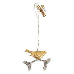 Walther & Co - Gold Bird Hanging on Brand 3.5 cm
