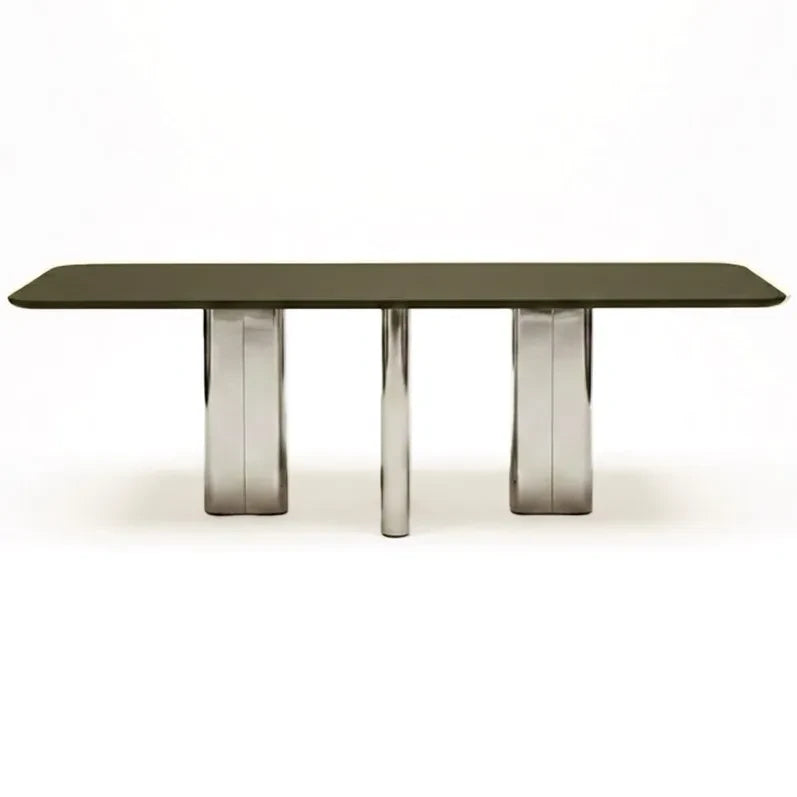 Gabrielle Paris - Chrysoline lacquered wood dining table | Khaki