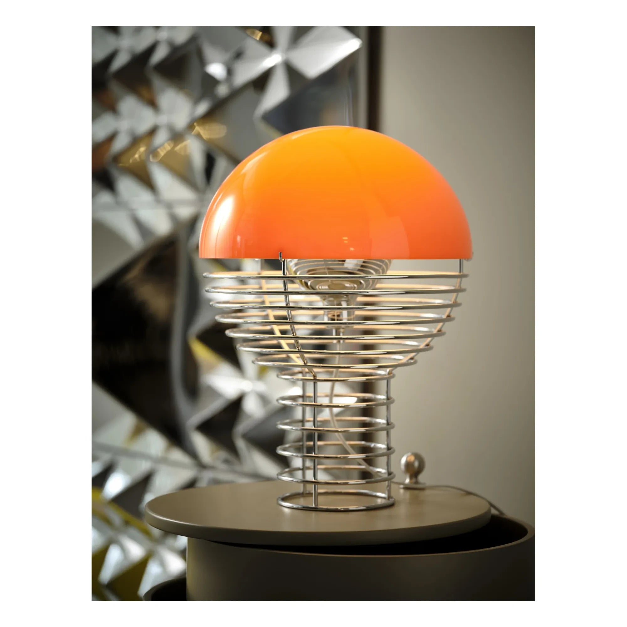 Verpan - Wire table lamp - Verner Panton | Orange