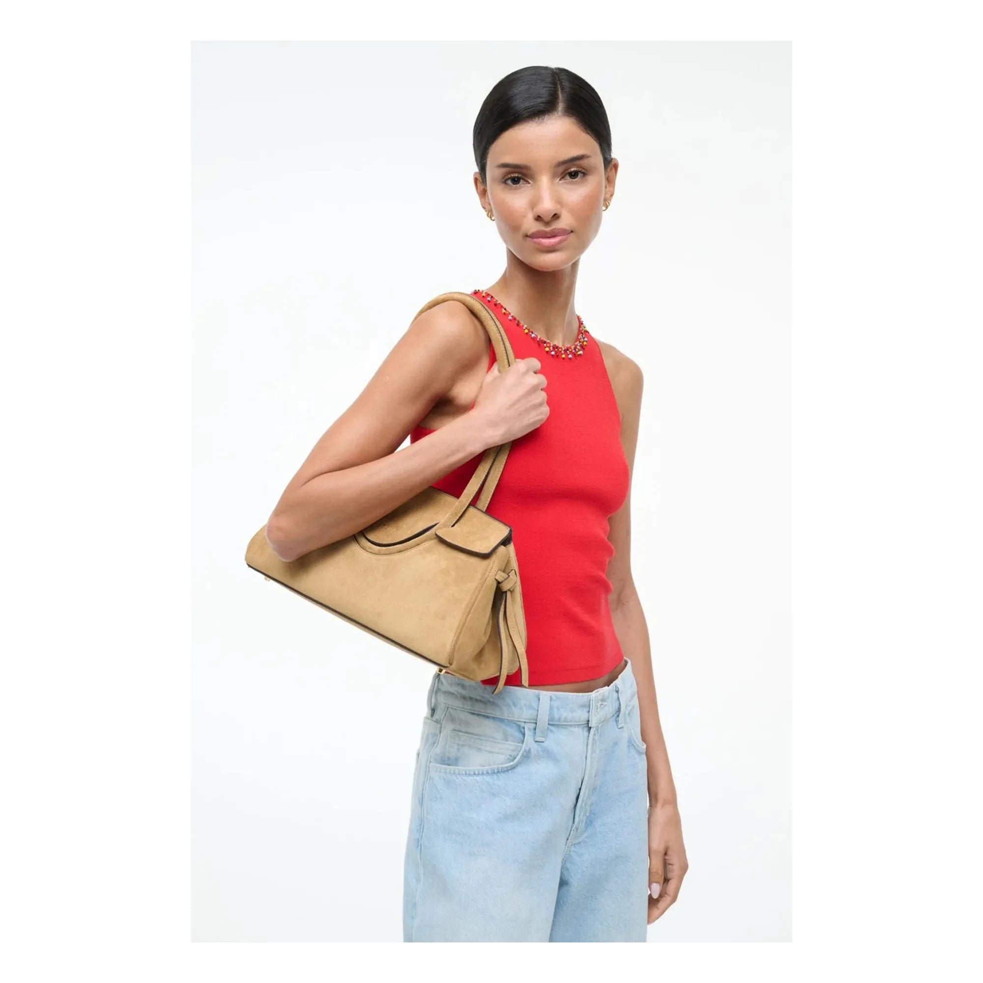 Staud - Maude Leather Bag | Hazelnut Brown