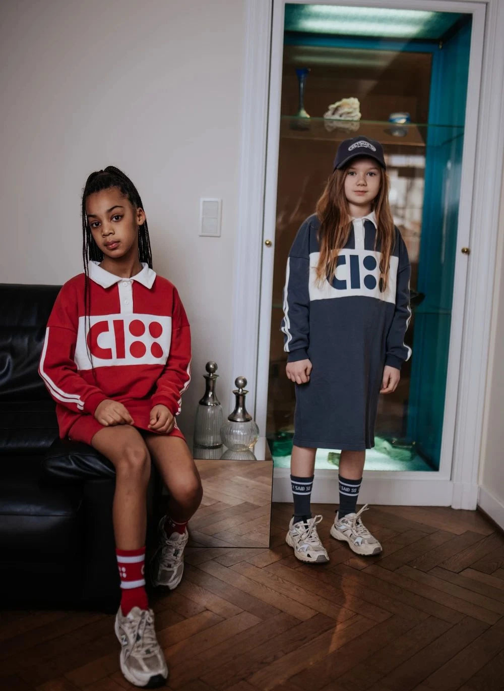 Cos I Said So - Logo Detaylı Organik Pamuklu Polo Elbise | Gri