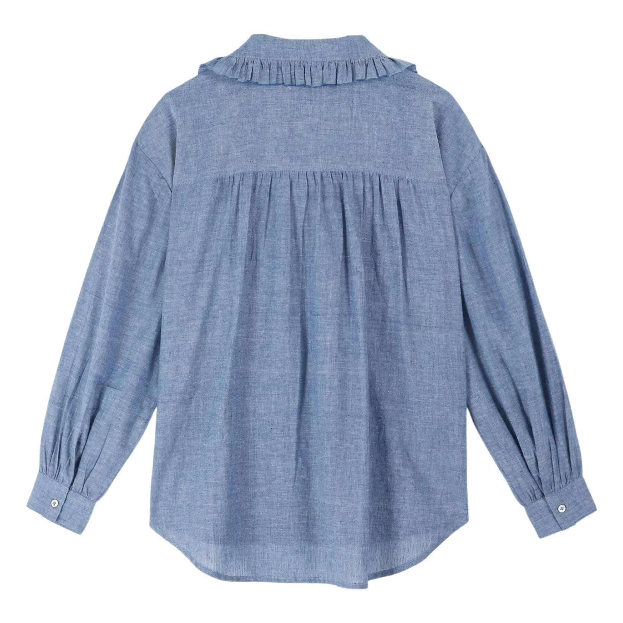 Emile et Ida - Célia Blue Chambray Blouse