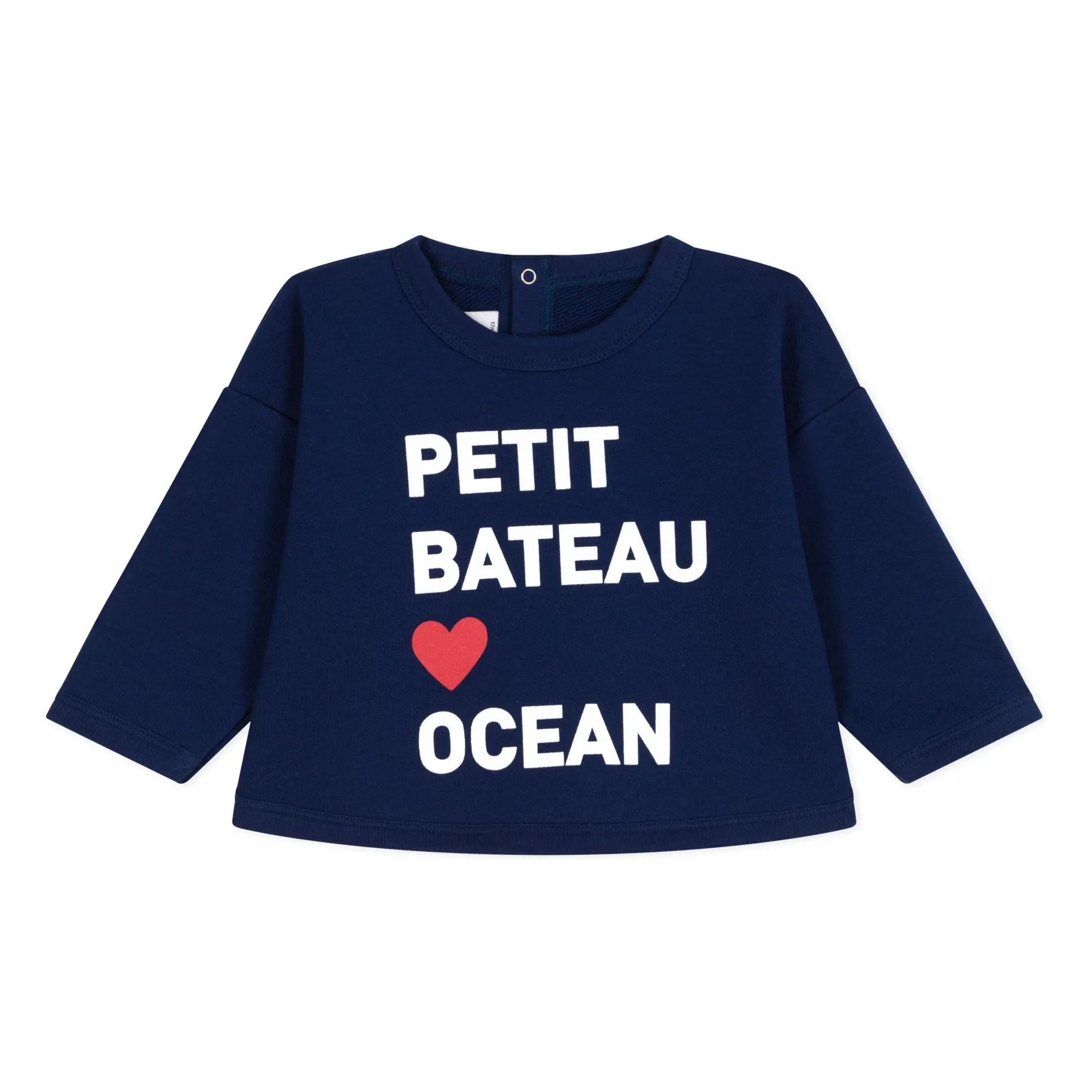 Petit Bateau - Bavarto Organic Cotton Sweatshirt | Navy