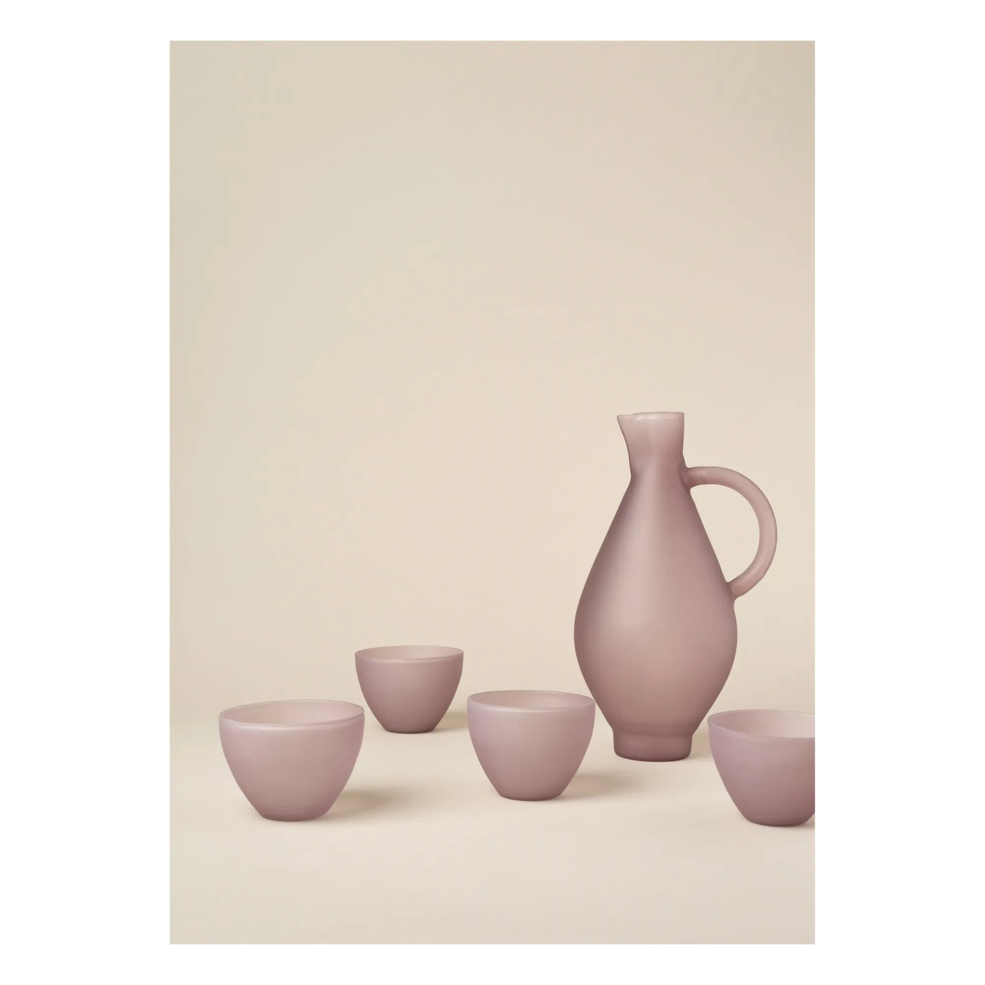 Los Objetos Decorativos - Opal Borosilicate Pitcher | Mauve