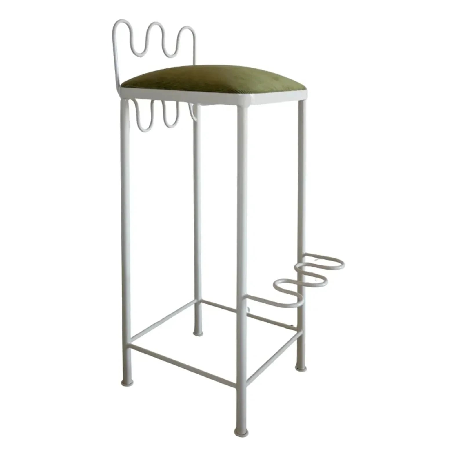 Honoré - Dolores bar stool with water-repellent fabric | Khaki
