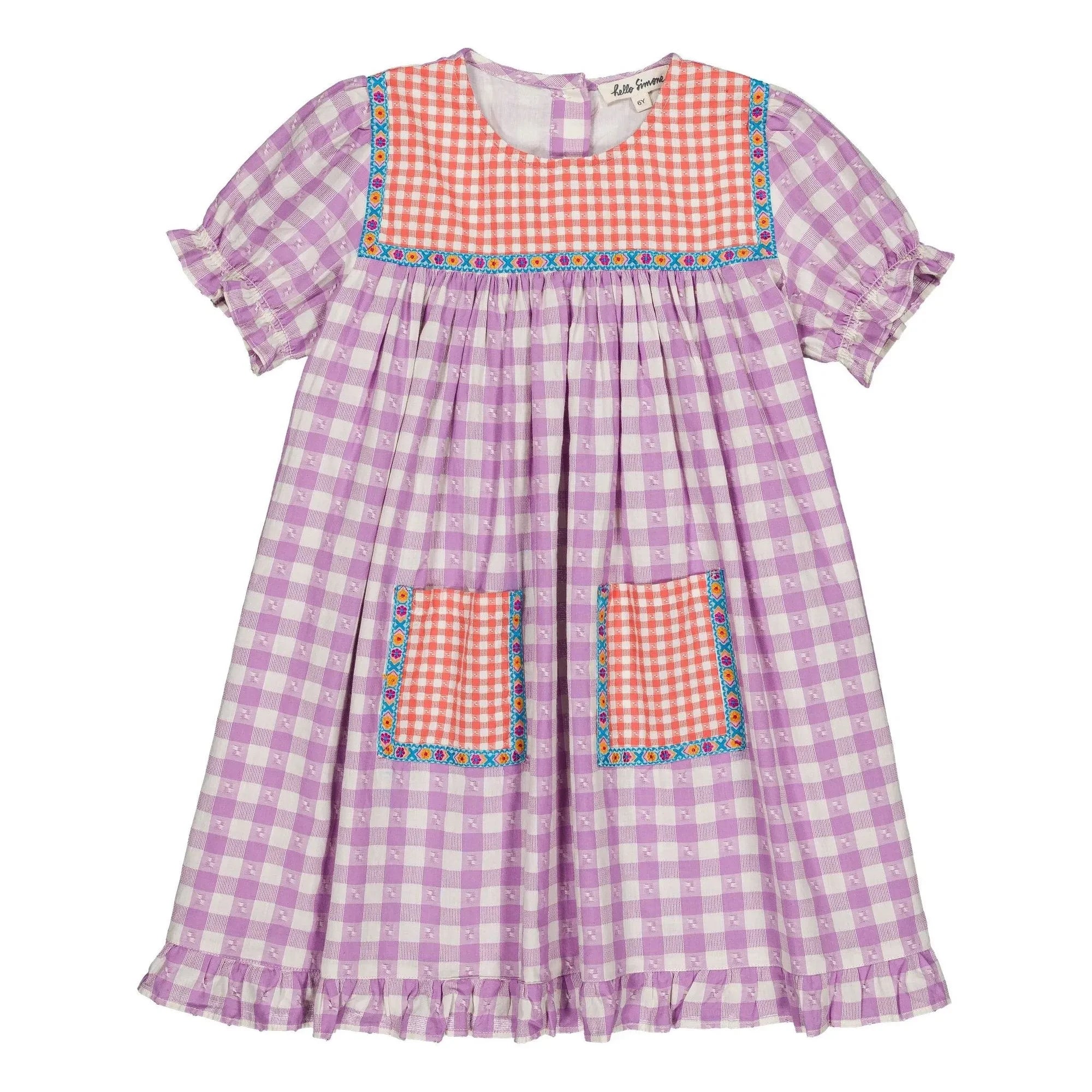 Hello Simone - Louisette Vichy Dress | Lavender