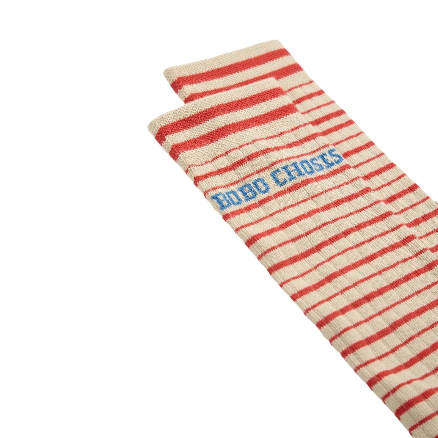 Bobo Choses - Organic cotton striped socks | Ecru