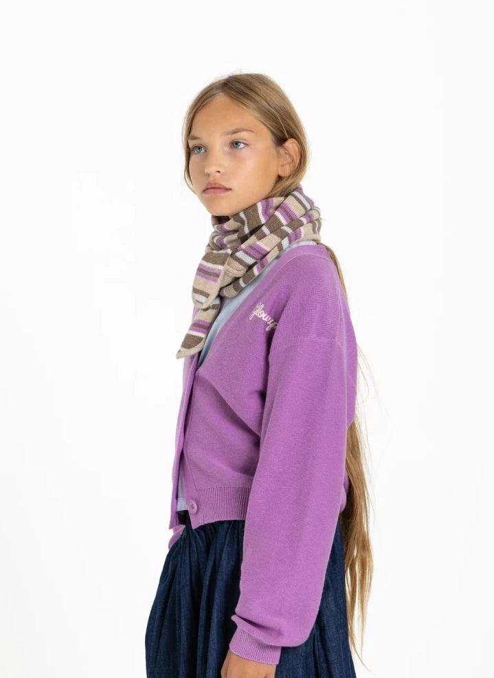Smallable Kid - Alvi Glow Up Wool Cardigan | Bubblegum Pink