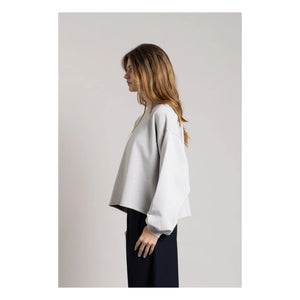 Smallable Woman - Bria Organic Cotton Sweatshirt | Pearl Gray