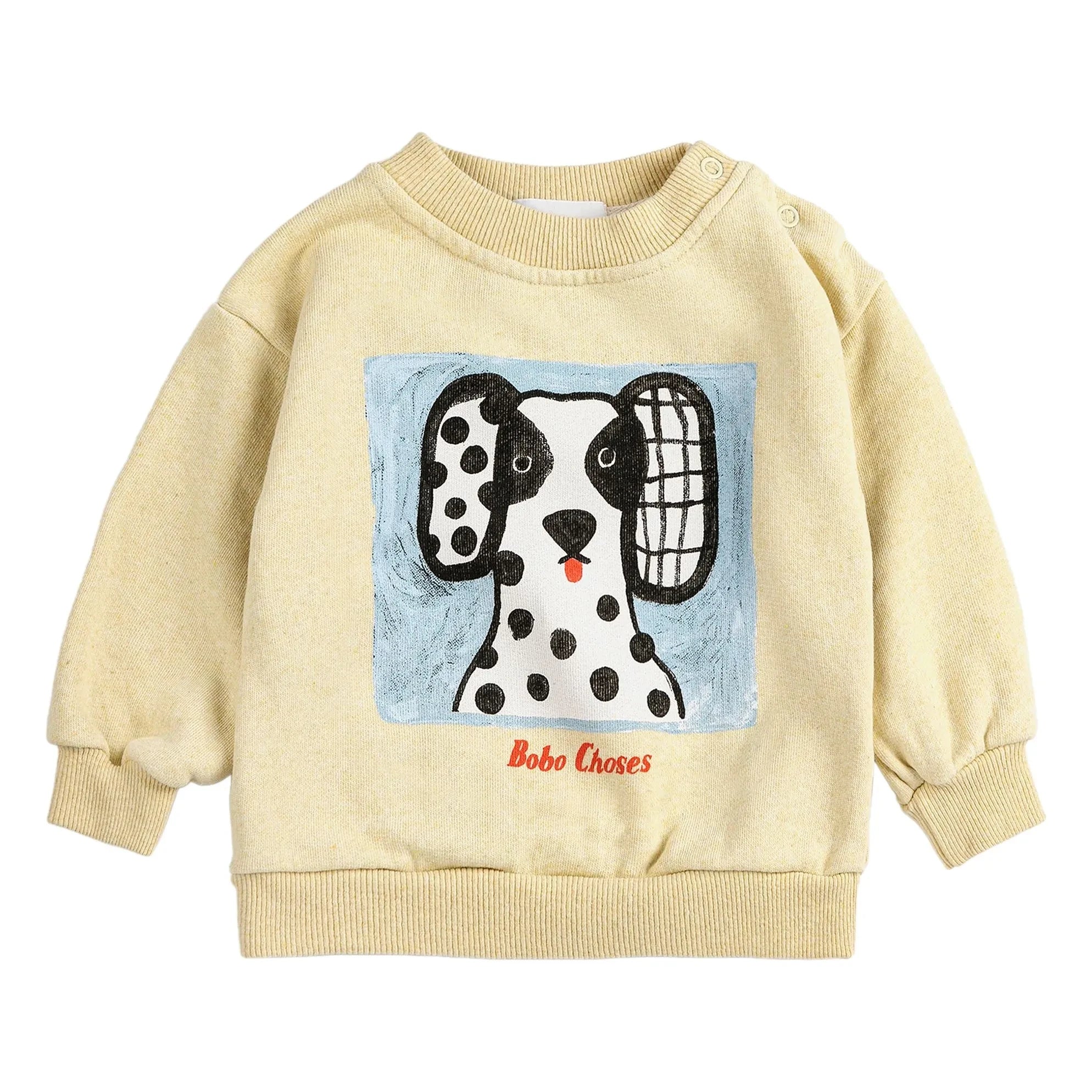 Bobo Choses - Dalmatian Organic Cotton Baby Sweatshirt | Yellow