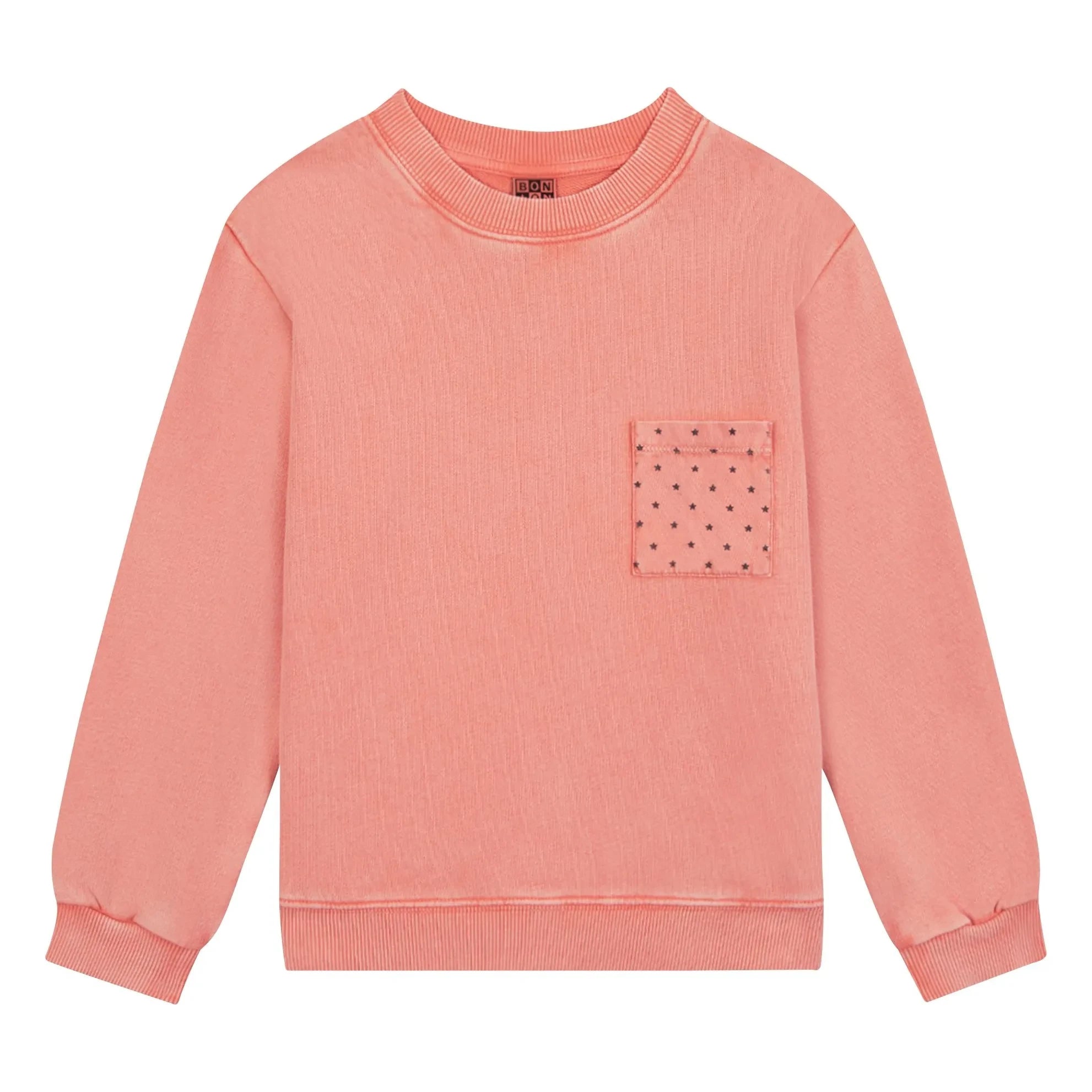 Bonton - Narciss Star Pocket Sweatshirt | Pink