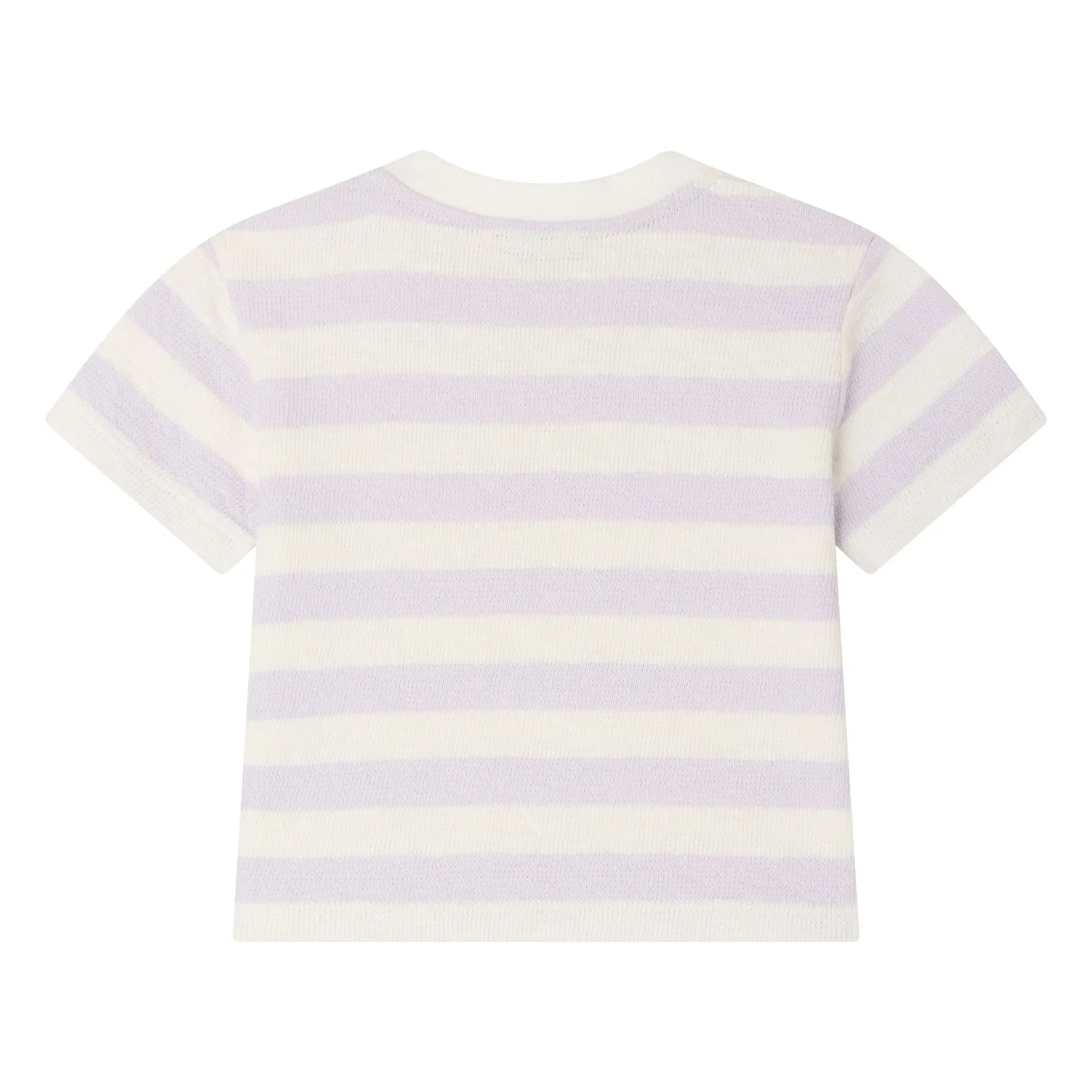 Bonpoint - Cherry Stripe T-shirt | Ecru