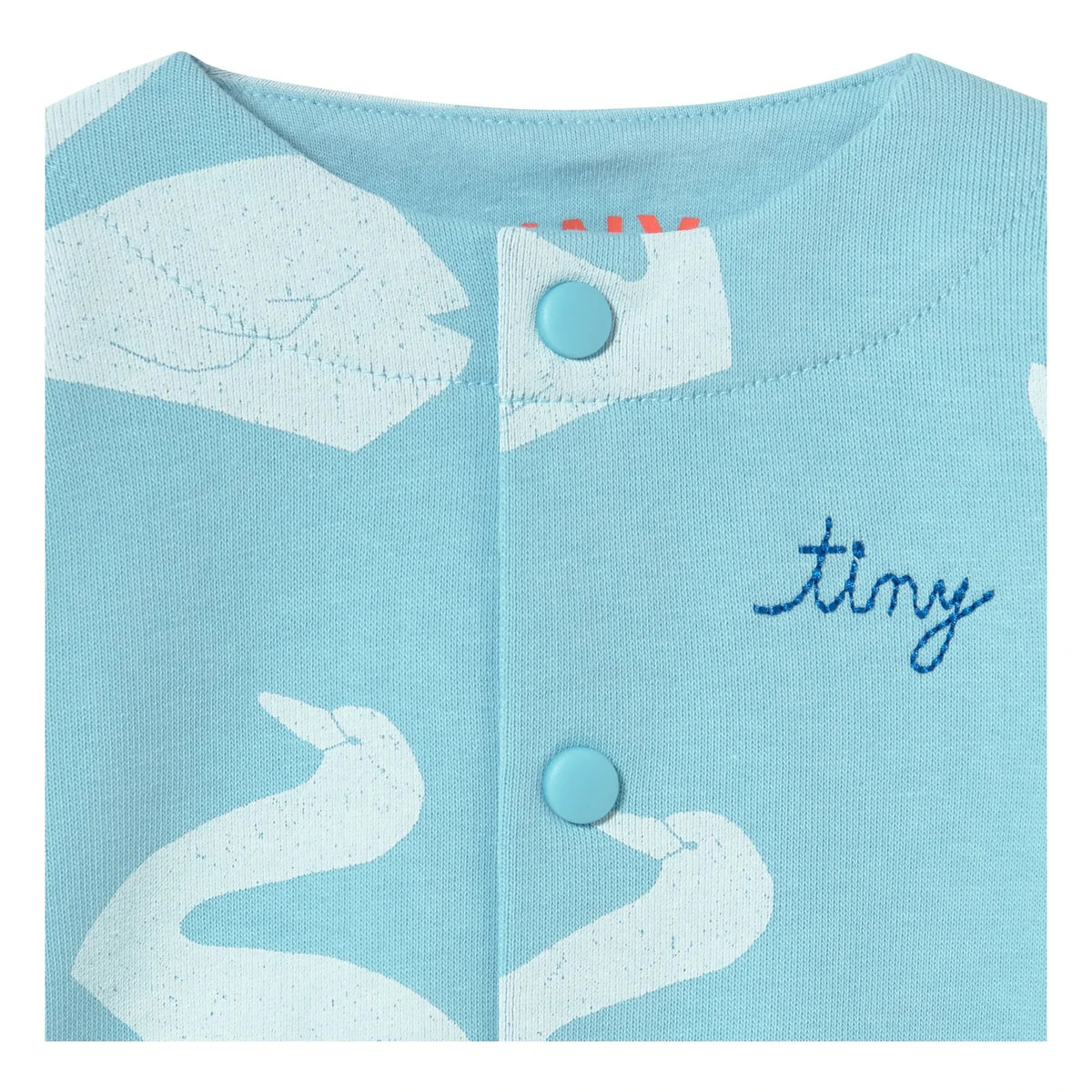 Tinycottons - Organic Cotton Swan Jacket | Light Blue